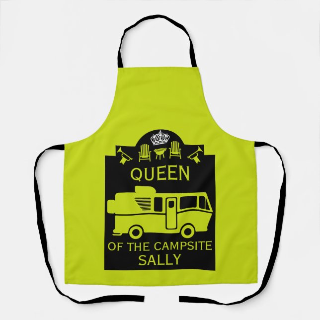 Queen Of The Campsite Apron (Front)