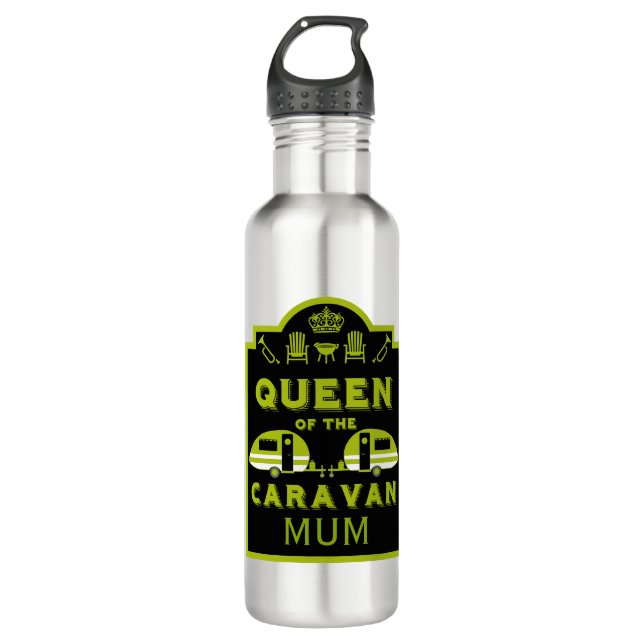 Queen of the Caravan 710 Ml Water Bottle (Front)