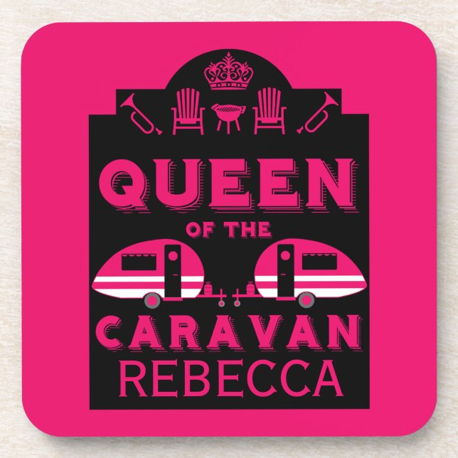 Queen of the Caravan Coaster (Front)