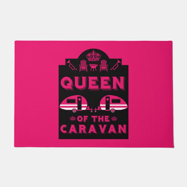Queen of the Caravan Doormat (Front)