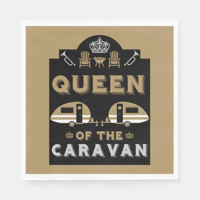 Queen of the Caravan Napkin (Front)