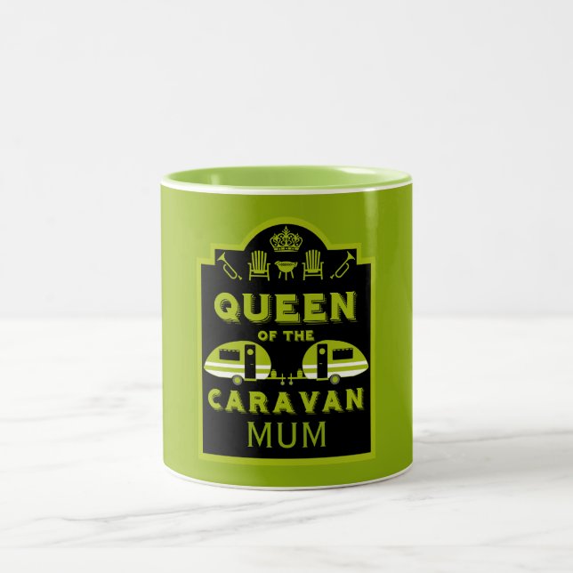 Queen of the Caravan Two-Tone Coffee Mug (Center)