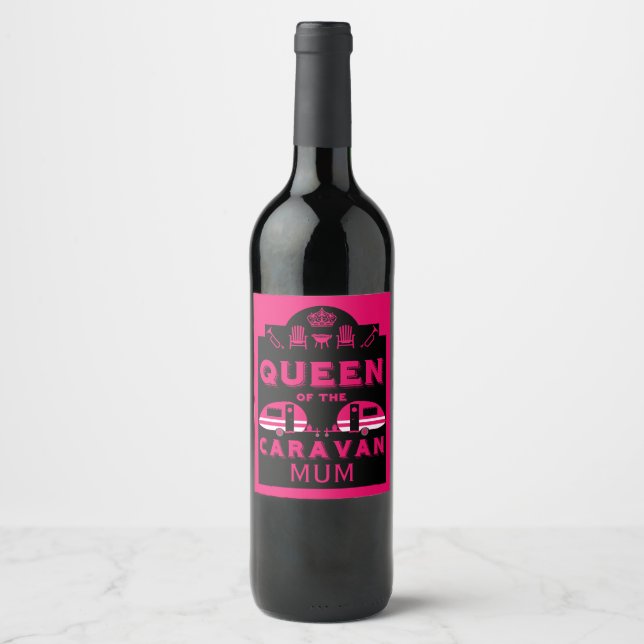 Queen of the Caravan Wine Label (Front)