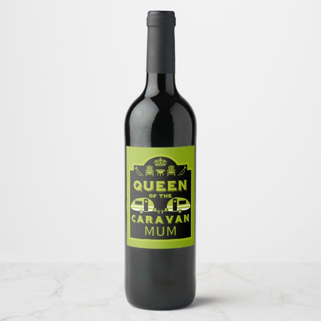 Queen of the Caravan Wine Label (Front)