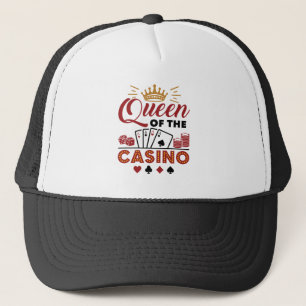 Queen of the Casino Vegas Gambling Women Trucker Hat