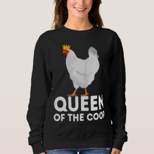 Queen Of The Coop Chicken Mum Gardening Sweatshirt