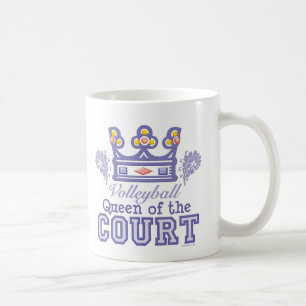 Queen of the Court Volleyball Mug