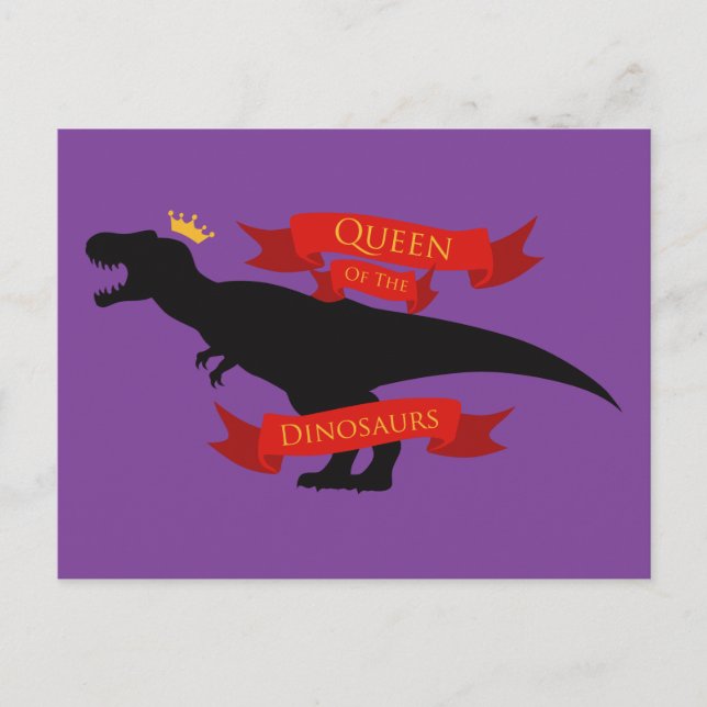 Queen of the Dinosaurs Postcard (Front)