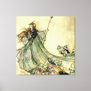 “Queen of the Fairies” by Arthur Rackham Canvas Print