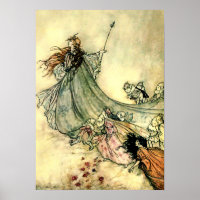 “Queen of the Fairies” by Arthur Rackham