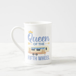 Queen Of The Fifth Wheel I Bone China Mug