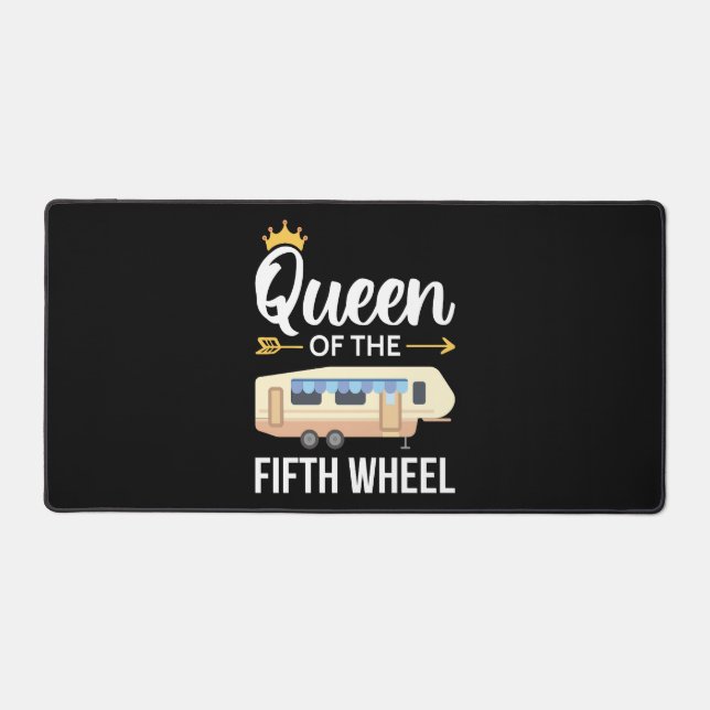 Queen Of The Fifth Wheel I Desk Mat (Front)