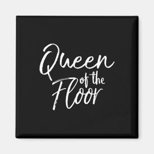 Queen Of The Floor Cute Cheerleading Comp Gift For Magnet