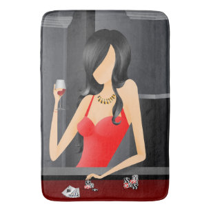 Queen of the Game Las Vegas casino Bath Mat