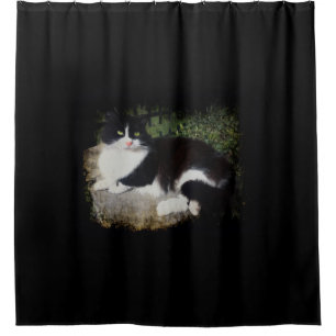 Queen of the Garden Cat Shower Curtain