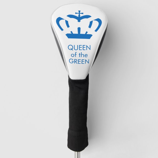 Queen of the Green | Flag of Scotland Crown Golf Head Cover (Front)