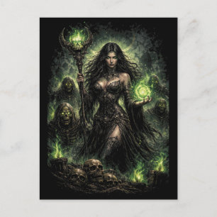 Queen of the Green Flame Postcard