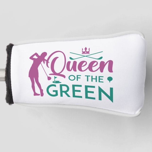 Queen Of The Green Golf Head Cover (Front)