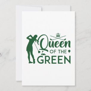 Queen Of The Green Thank You Card