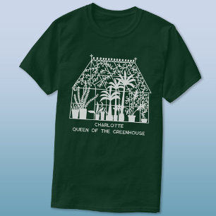 Queen of the Greenhouse Personalised Gardening T-Shirt