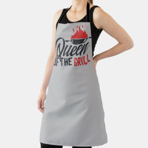 Queen of the grill BBQ party Apron