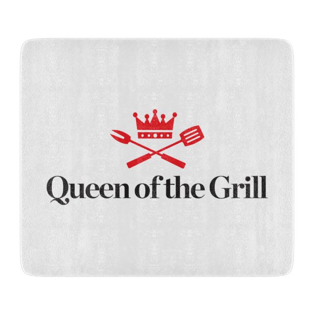 Queen of the Grill Cutting Board (Front)