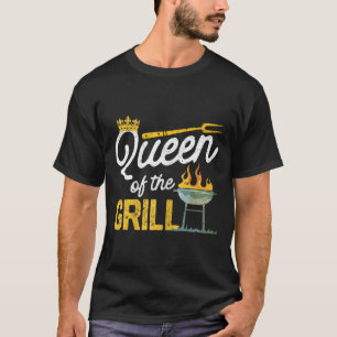 Queen Of The Grill Funny Smoked Meat Bbq Smoker Gr T-Shirt