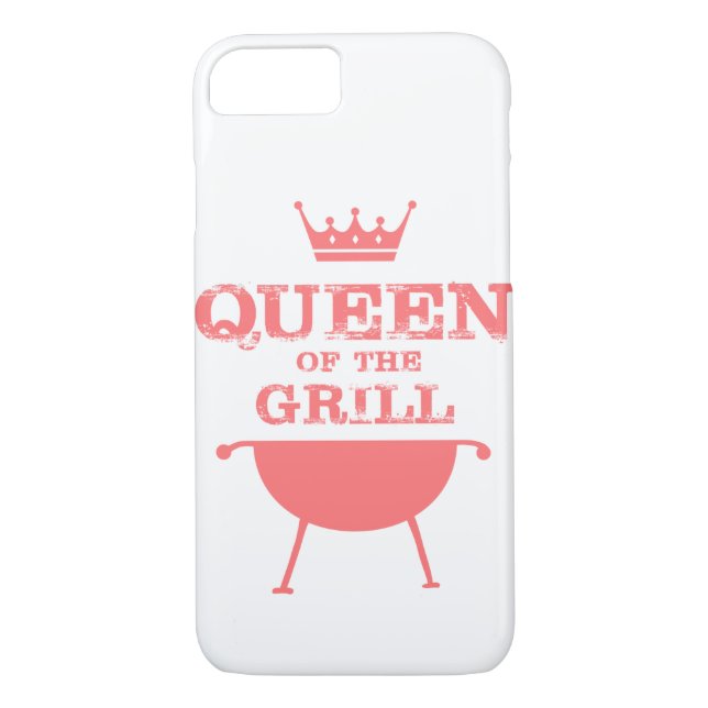 Queen Of The Grill, Pink Case-Mate iPhone Case (Back)