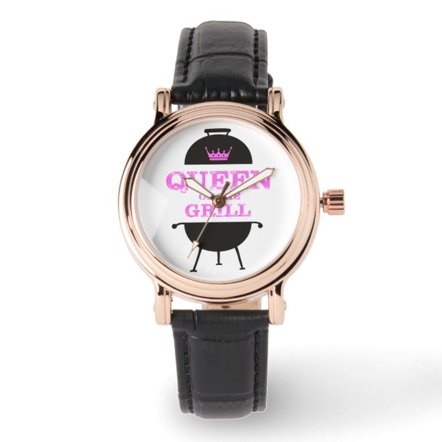 Queen Of The Grill, Pink Crown Pink Watch (Front)
