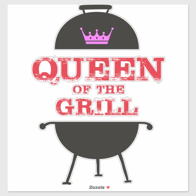 Queen Of The Grill, Pink Crown Red (Sheet)