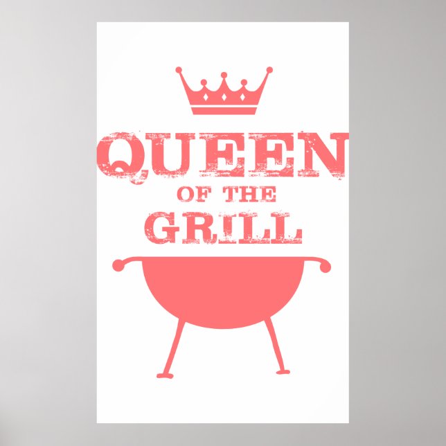 Queen Of The Grill, Pink Poster (Front)