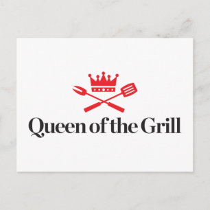Queen of the Grill Postcard