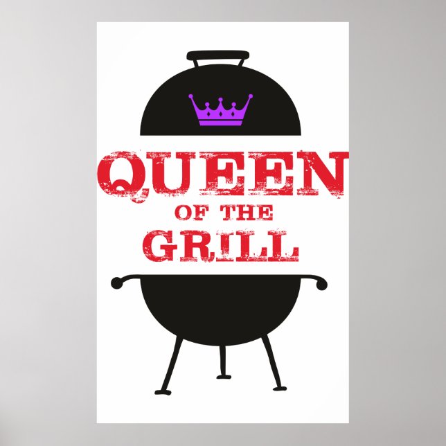 Queen Of The Grill, Purple Crown Red Poster (Front)