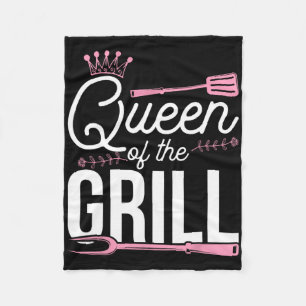 Queen Of The Grill Smoked Meat Bbq Byrbecue Fleece Blanket
