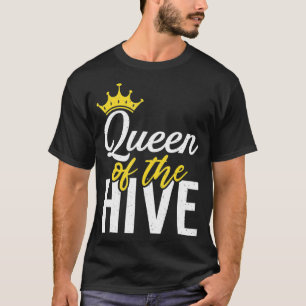 Queen of the Hive Bee Lover Beekeeping T-Shirt