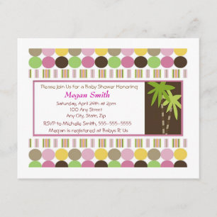 Queen of The Jungle Baby Shower Invitation