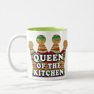 QUEEN OF THE KITCHEN AUTUMN STRIPES MUGS