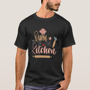 Queen Of The Kitchen Cooking Master Chef Hat Cook  T-Shirt
