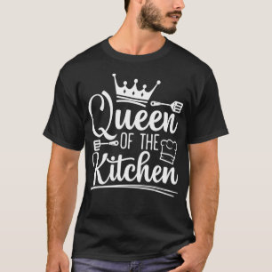 Queen Of The Kitchen Cooking Master Chef Hat Cook T-Shirt