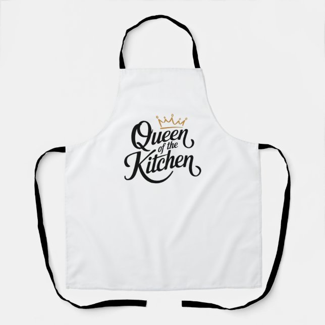Queen of the Kitchen - Elegant Design Apron (Front)