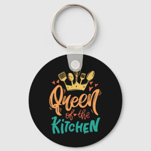 Queen Of The Kitchen Mum Mother Chef Mothers Day Key Ring