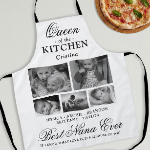 Queen of the Kitchen Nana Photo Collage Apron