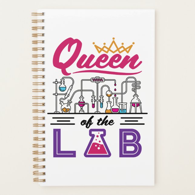Queen of the Lab Laboratory Technician Scientist Planner (Front)