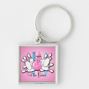 Queen of the Lanes Keychain