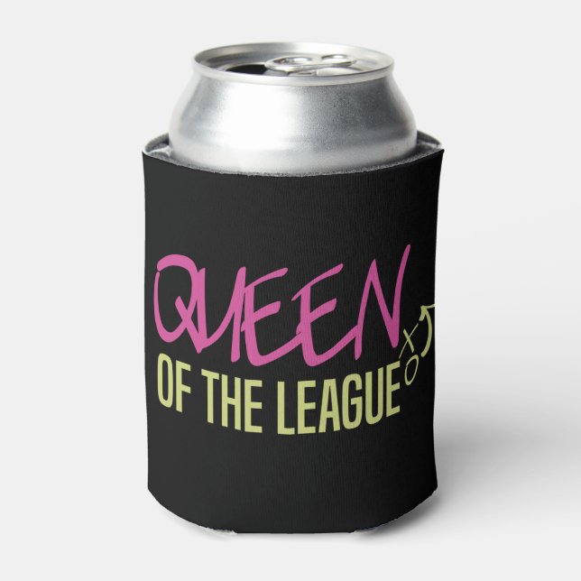 Queen of the League Can Cooler (Can Front)