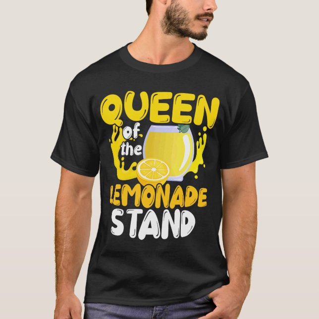 Queen of the Lemonade Stand Kiosk Summer Refreshme T-Shirt (Front)