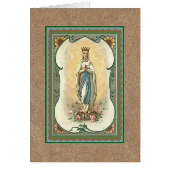 Queen of the Most Holy Rosary Prayer (Front)