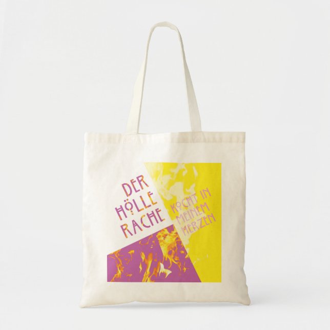 Queen of the Night angular flame tote Bag (Front)