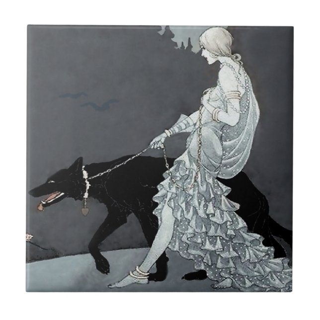 “Queen of the Night” by Marjorie Miller Ceramic Tile (Front)