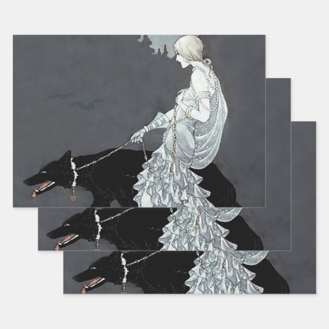 “Queen of the Night” by Marjorie Miller Wrapping Paper Sheet (Set)